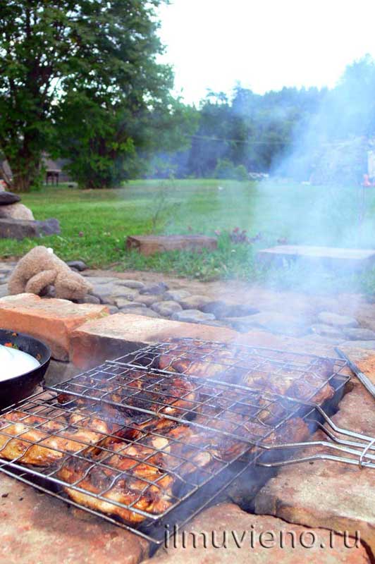 мангал, коттедж в Карелии